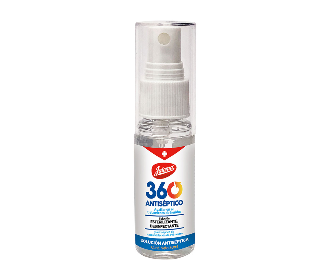 360 ANTISÉPTICO SOLUCIÓN Fco. Atomizador 30 ML. 60 PPM.