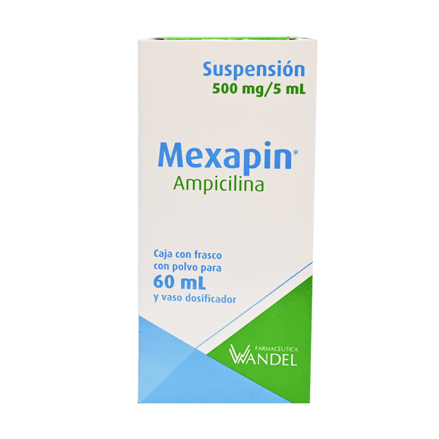 MEXAPIN SUSP. Fco. 60 ML. 500 MG/5 ML.