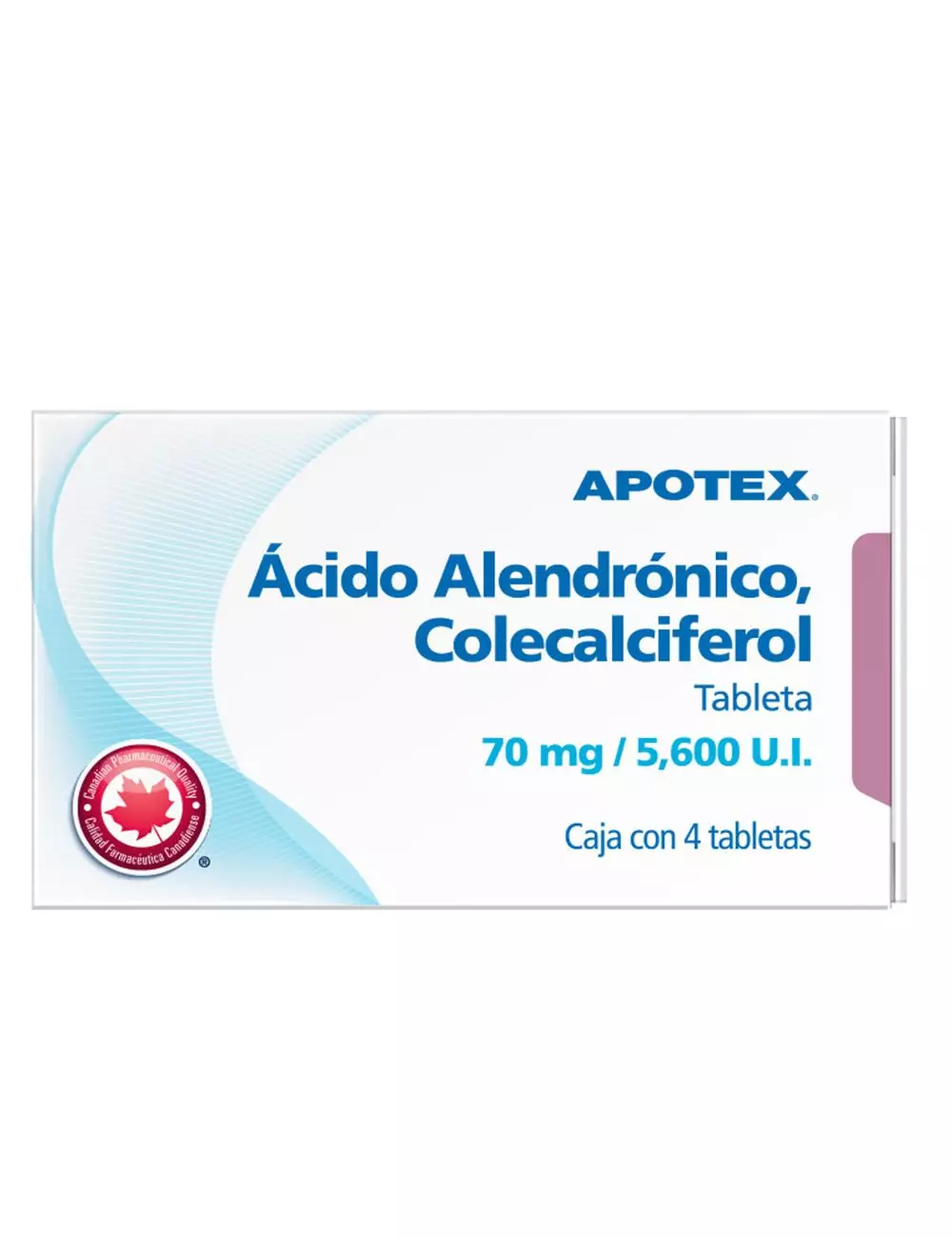 ÁCIDO ALENDRÓNICO/COLECALCIFEROL c/4 TABS. 70 MG/5600 U.I.