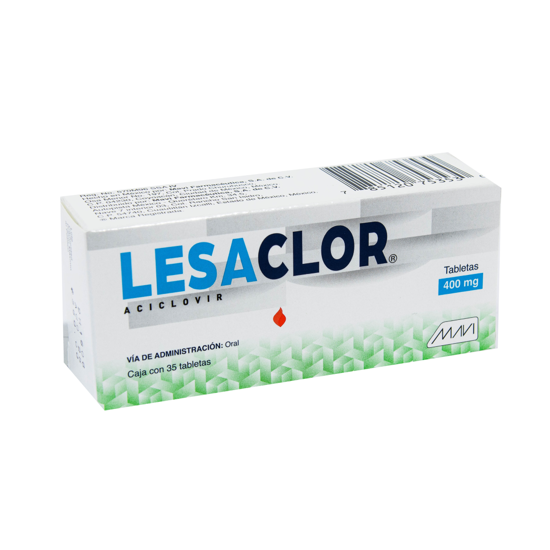 LESACLOR c/35 TABS. 400 MG.